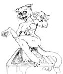  bath bathtub breasts cat doug_winger feline female grab solo standard_female_grab_area 