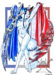  alpha_channel amiral_aesir breasts canine female fox french_flag heterochromia kitsune_bothan nude solo wings 