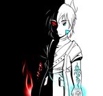  blue_eyes dark_side human magic red_eyes tom_fischbach trace_(twokinds) twokinds 