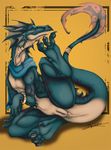  anus dragon female hiroi_kairu nude pussy raised_leg scalie solo spreading 
