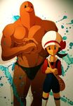  anthro badass diglett female human male muscles pok&eacute;mon size_difference 