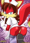  bbmbbf butt canine female fiona_fox fox mobius_unleashed nurse palcomix solo sonic_(series) tail 