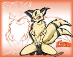  chest_fluff cute feline female inuyasha kirara multiple_tails solo tail yiffmasters 