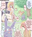  comic espeon flower mikazuki_karasu pidgeot pok&eacute;mon tree 