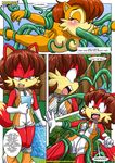  bdsm bondage fiona_fox mobius_unleashed oral palcomix sally_acorn sonic_(series) tail tentacles vaginal 