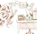  :( computer cthulhu cthulhu_mythos downsy girratalope hang_in_there mellis motivational_poster necktie office tentacles workplace 