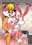  babs_bunny dildo female lagomorph lesbian lola_bunny palcomix pussy rabbit reverse_cowgirl_position sex sex_toy tiny_toon_adventures tiny_toons warner_brothers 