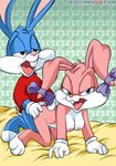  babs_bunny buster_bunny doggy_position female lagomorph male rabbit sex straight tiny_toon_adventures tiny_toons warner_brothers 