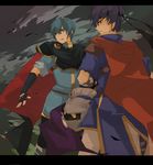  blue_eyes blue_hair cape fire_emblem fire_emblem:_monshou_no_nazo fire_emblem:_souen_no_kiseki gloves hairband highres ike kirby_(series) marth mask meta_knight multiple_boys super_smash_bros. tiara yellow_eyes 