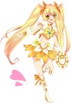 :d bad_id bad_pixiv_id blonde_hair boots bow brooch choker cure_sunshine flower full_body hair_flower hair_ornament hair_ribbon happy heart heartcatch_precure! instrument jewelry knee_boots long_hair magical_girl midriff myoudouin_itsuki navel open_mouth orange_bow orange_choker orange_skirt precure ribbon shiny_tambourine simple_background skirt smile solo tambourine twintails uzuki_aki white_background wrist_cuffs yellow yellow_bow yellow_eyes 