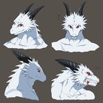  68 angry blood dragon fangs horns male portrait scalie 