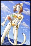  ball bikini cat clouds felicia_nightshade feline female keiron_white sea skimpy solo 