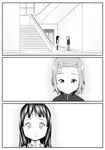  akiyama_mio bad_id bad_pixiv_id bandages comic greyscale hairband k-on! long_hair monochrome multiple_girls shimofuri_kaeru short_hair tainaka_ritsu younger 