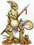  chubby dinosaur koba loincloth male ollie_canal scalie solo tribal underwear 