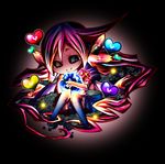  bad_id bad_pixiv_id character_request chibi colorful copyright_request earth heart highres long_hair ninomae ribbon smile solo 