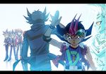  5boys atem epic fudou_yuusei jaden_yuki male male_focus multiple_boys mutou_yuugi slifer_red_uniform tsukumo_yuma tsukumo_yuuma yami_yuugi yu-gi-oh! yugioh_5d&#039;s yugioh_gx yugioh_zexal yuki_judai yuu-gi-ou_5d's yuu-gi-ou_duel_monsters yuu-gi-ou_gx yuu-gi-ou_zexal yuuki_juudai 