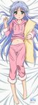  barefoot blue_hair dakimakura feet green_eyes highres index index_ long_hair long_image lying midriff nail_polish navel pajamas panties photoshop pillow pink_nails shinohara_kenji tall_image to_aru_majutsu_index to_aru_majutsu_no_index underwear very_long_hair 