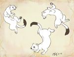  ermine feral mammal moodyferret mustelid non-anthro playing stoat weasel 
