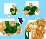  canine dog explotion golden_retriever growth hunter_(road_rovers) hyper male mammal muscle_growth muscles nipples road_rovers tail unknown_artist 