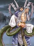  2boys abs anal badly_drawn blood chest ejaculation erection inuyasha male monster muscle naraku pecs rape red_eyes sesshoumaru tentacle tentacles_on_male torn_clothes yaoi 