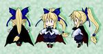  blonde_hair cape capelet cosplay long_hair madara_inosuke multiple_views pants ponytail shanghai_doll touhou turnaround wriggle_nightbug wriggle_nightbug_(cosplay) |_| 