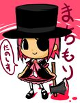  animal_crossing axe black_eyes doubutsu_no_mori hat nintendo pink_hair top_hat villager_(doubutsu_no_mori) weapon 