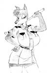  big_breasts breasts canine chochi doberman dog female lovely_pets police solo uniform 