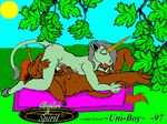  couple equine erection gay male penis sex uni-boy unicorn 