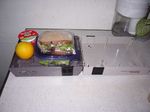  famicom food fruit game_console lowres lunchbox nes nintendo orange photo real sandwich 