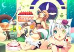  animal_ears aqua_eyes bicolored_eyes blonde_hair blue_eyes bunnygirl catgirl food foxgirl gray_hair orange_hair red_eyes tagme tail underwear white_hair wolfgirl yellow_eyes yoshino_ryou 