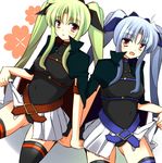  alternate_color fate_testarossa lyrical_nanoha mahou_shoujo_lyrical_nanoha mahou_shoujo_lyrical_nanoha_a's mahou_shoujo_lyrical_nanoha_a's_portable:_the_battle_of_aces material-l mellow multiple_girls thighhighs twintails 