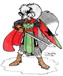  armor boris_chwosta canine eye_patch female kye shield solo sword warrior weapon wolf 