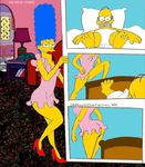  churrinchurrinfunflais cosmic homer_simpson marge_simpson the_simpsons 