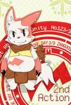  ambiguous chest_tuft chubby clothing ear_piercing earring matatabi nintendo overweight piercing pok&#233;mon pok&eacute;mon scarf shirt solo tuft video_games zangoose zangoose_day 