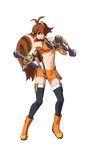  animated blazblue clothed clothing energetic female makoto_nanaya mammal plain_background rodent skimpy smile solo sprite squirrel tail unknown_artist weapon white_background 