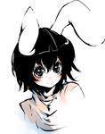  animal_ears bunny_ears face inaba_tewi jewelry lips neichiru pendant short_hair smile solo star symbol-shaped_pupils touhou upper_body 