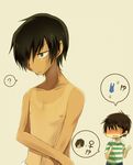  2boys character_request highres ikezawa_kazuma koiso_kenji male male_focus multiple_boys summer_wars tan tanline 