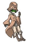  beheeyem glasses nintendo personification pokemon trench_coat trenchcoat 