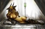  bed breasts equine female hooves horns horse lightstep nude pillow pussy solo 