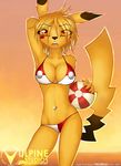  2009 anthro bikini cleavage female pikachu pok&eacute;mon skimpy solo tailsrulz 