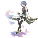  aqua_(kingdom_hearts) bad_id bad_pixiv_id black_legwear blue_eyes blue_hair detached_sleeves kingdom_hearts kingdom_hearts_birth_by_sleep kodamari solo thighhighs 