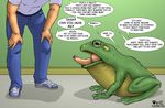 carnivore_cafe comic educational female feral frog hindpaw human male nude pd_(artist) vore what what_has_science_done 