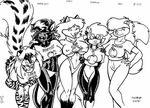  amy_squirrel big_breasts breasts butt butt_grab canine cat darke_katt feline female fox glasses max_blackrabbit monochrome rodent sabrina sheila_vixen skunk squirrel zig_zag 