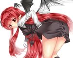 arudehido koakuma red_hair tail touhou wings 