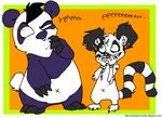  cute dox female friends heterochromia holly_massey lemur male nose_piercing panda tail zeriara_(character) 