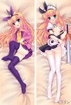  baseball baseball_bat blonde_hair dakimakura green_eyes hair_ribbon isurugi_mio long_hair maid mm! ribbon school_uniform tagme 