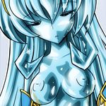  aoba_(aunana) aunana branmarker breasts eyes_closed geena inverted_nipples nipples open_mouth petrification 