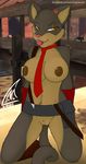  2009 belt breasts cat feline female lapinstein nude pussy solo team_fortress_2 tie 