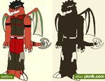  dragon jet male original-character original_character pants scalie unknown_artist vest wings 
