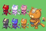  animated_png cat devil_neko dondongarara lowres no_humans pixel_art spikes tentai_senshi_sunred 